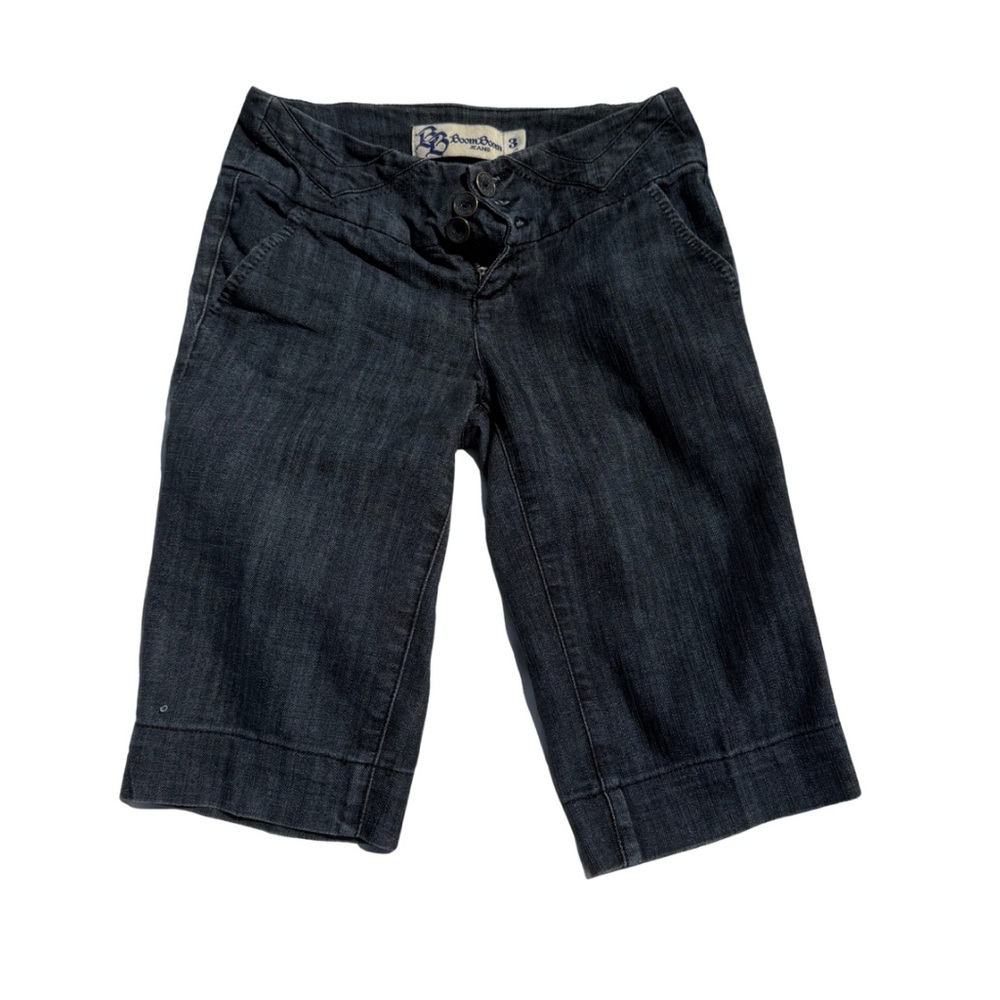 Boom Boom Y2K Capri Jeans | Size 3 | Dark Denim Stretch